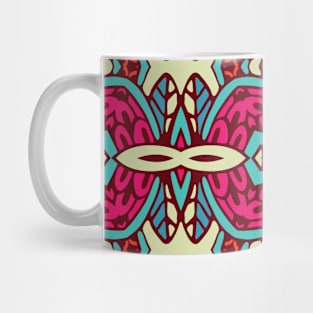 Colorful Oriental Rug Mandala Boho Pattern Mug